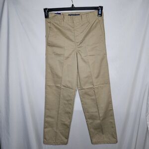 New Access ASU002 Boys Flat Front School Wear Uniform Pants Khaki Size 12